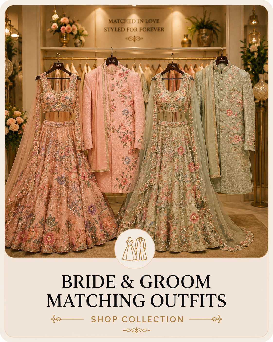 Bride & Grome Matching Outfits