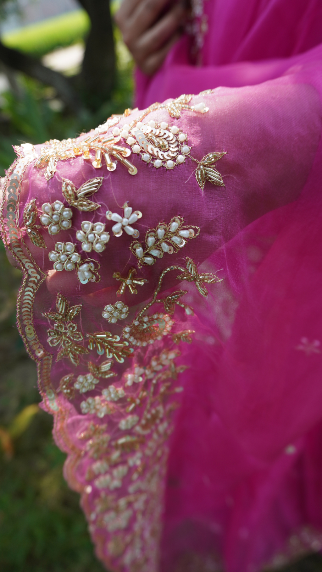 ✨ Hot Pink Bridal Gharara Suit for Anand Karaj ✨