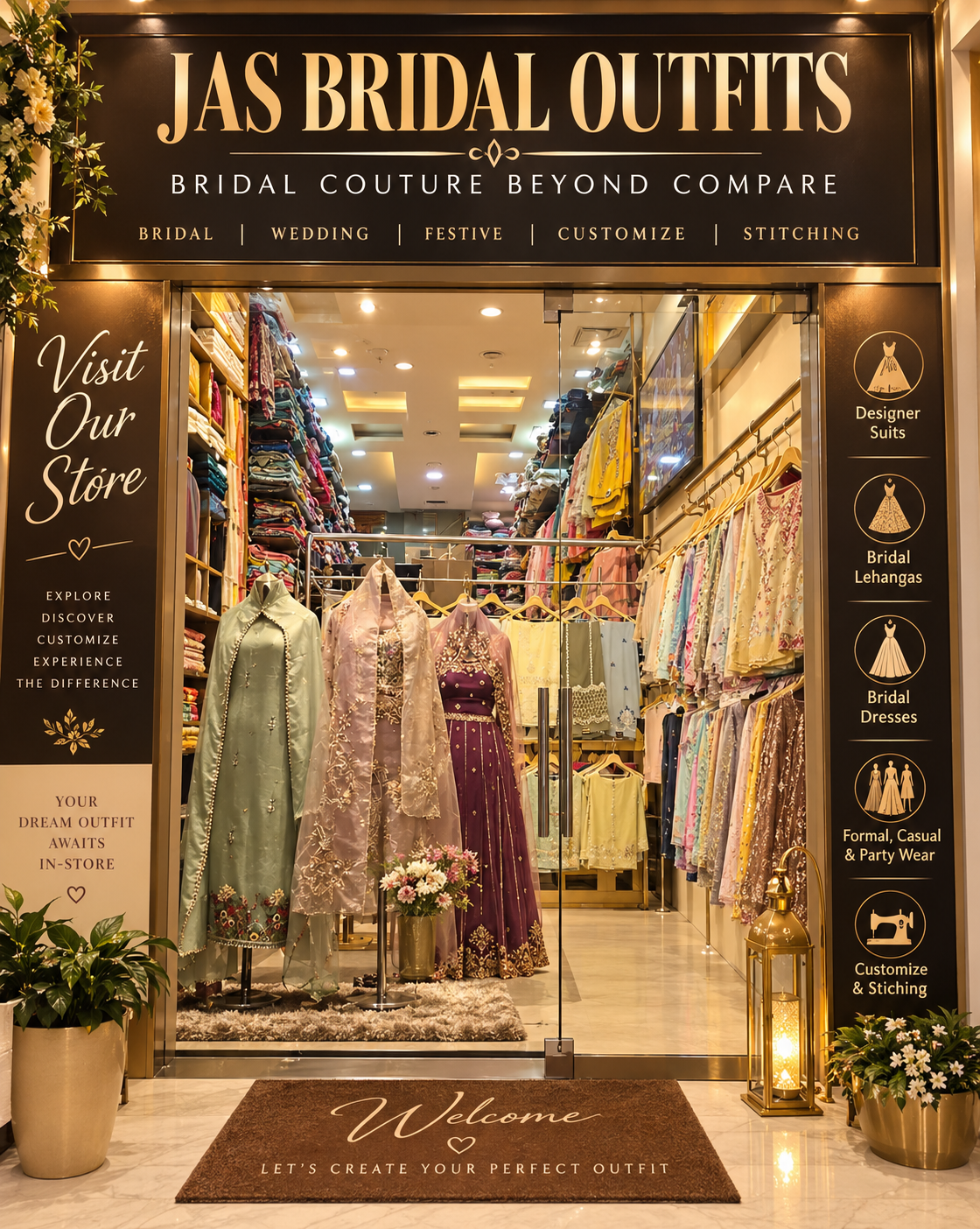 Jas Bridal Outfits Jalandhar Boutique