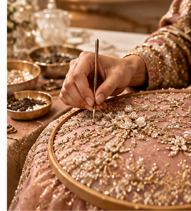Skilled Artisans at Jas Bridal Outfits