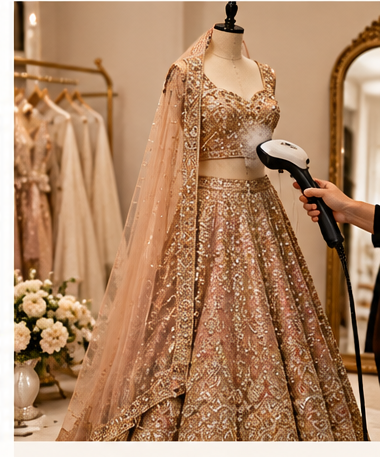 Final Finishing at Jas Bridal Outfits