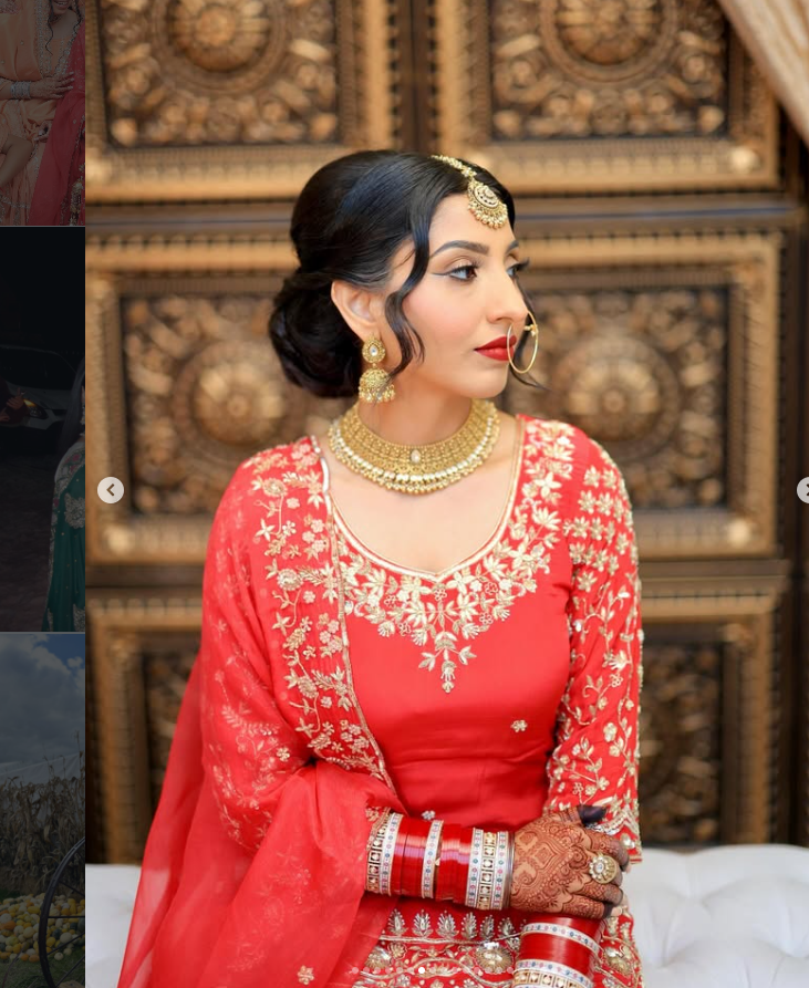 Red Bridal Anand Karaj Gharara Suit | Two Pure Organza Dupattas & Handwork